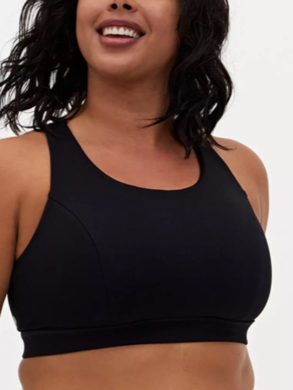 Torrid Wireless Strappy Back Sports Bra Sz 3 Black